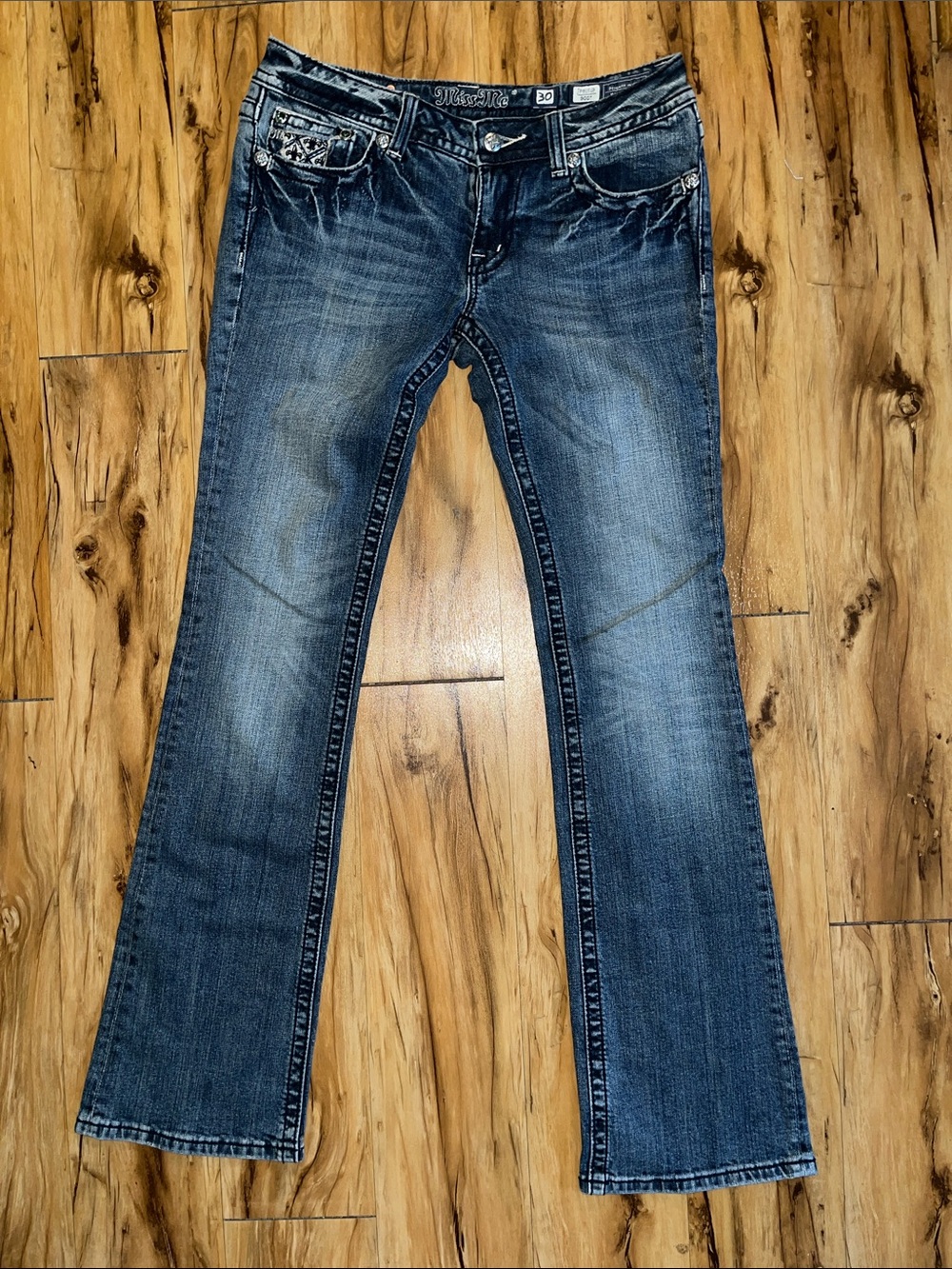 Miss Me Women's Bootcut Jeans in Medium Blue Wash